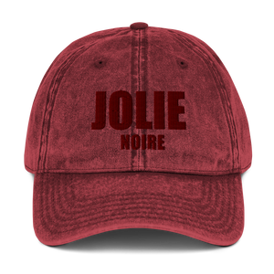 Jolie Noire Vintage Dad Hat- Red
