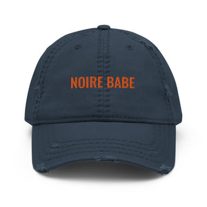 Noire Babe Distressed Hat- Blue