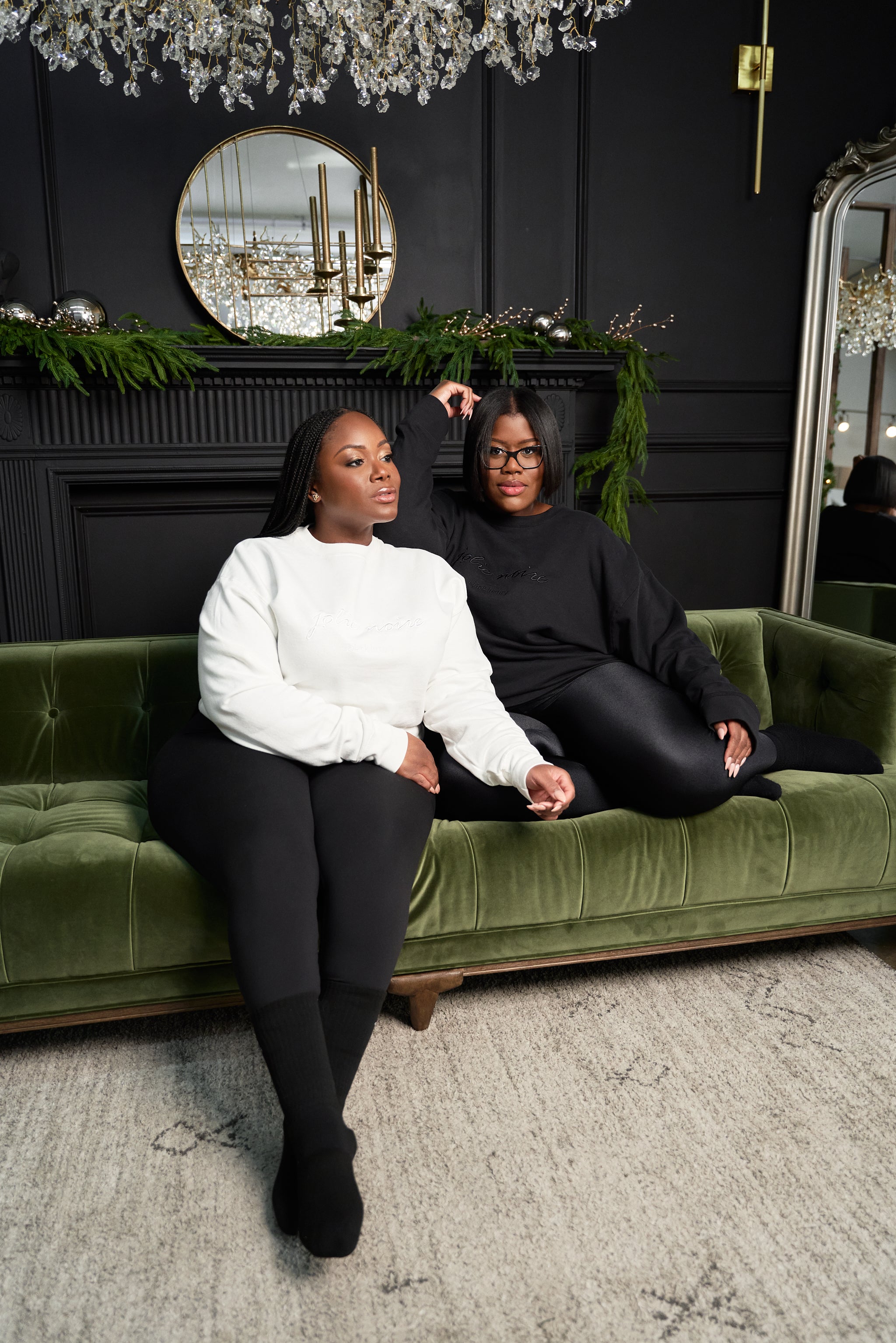 Luxe Embroidered Sweatshirt- White