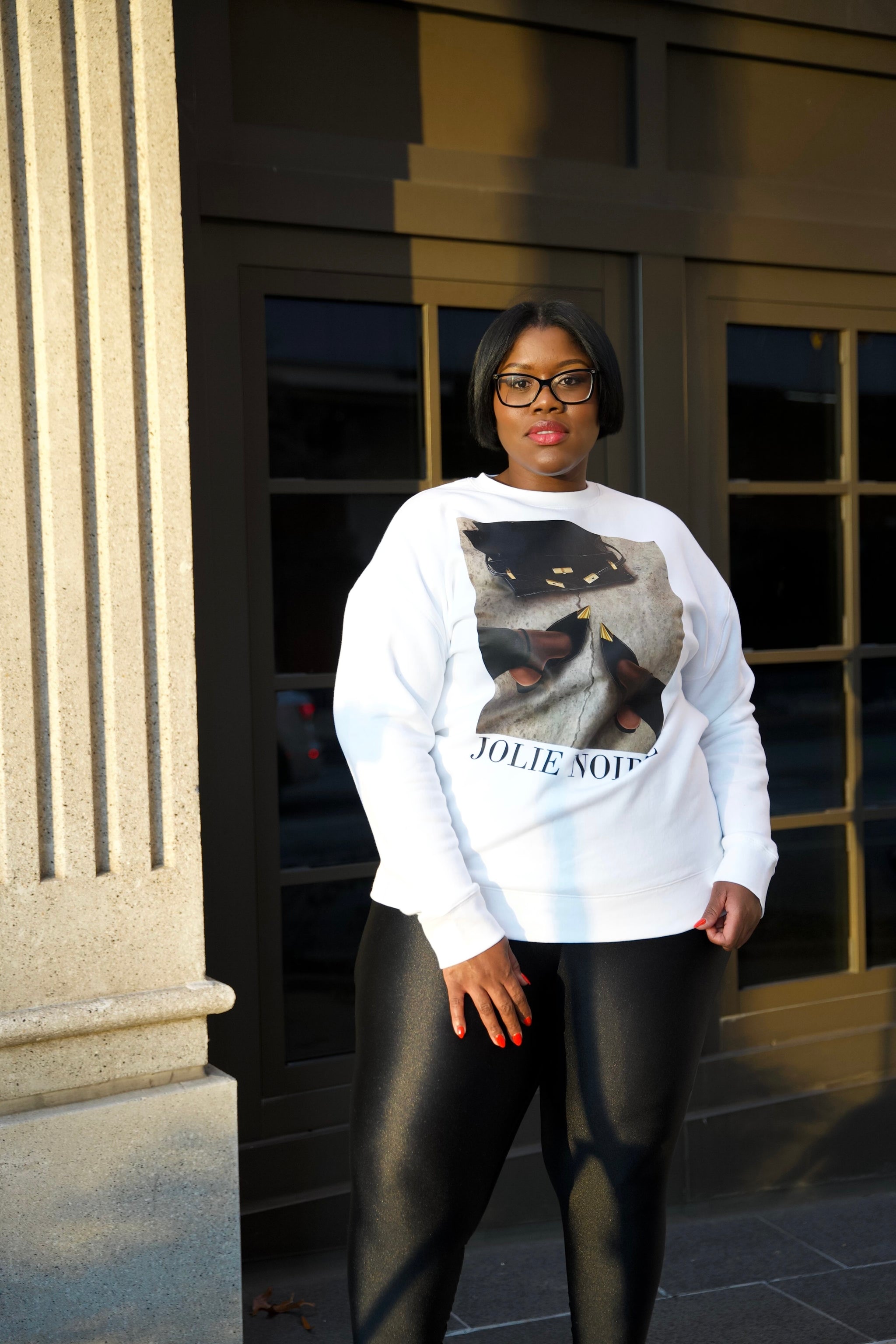 In Her Shoes 3 Sweatshirt- White