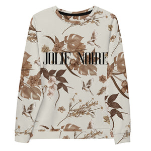 Premium Floral Sweatshirt- Stone