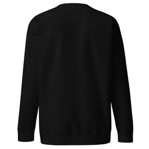 Luxe Embroidered Sweatshirt- Black