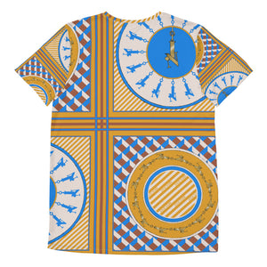 Scarf Print Premium T-shirt- Marigold
