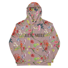 Noire Floral Hoodie- Black