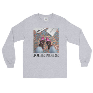 In Her Shoes Long Sleeve Shirt- Gray