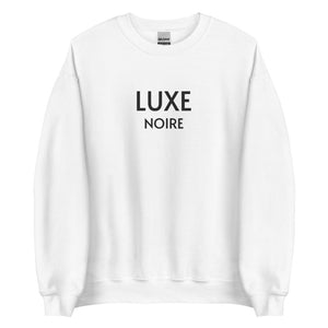 Black Luxury Sweatshirt- White